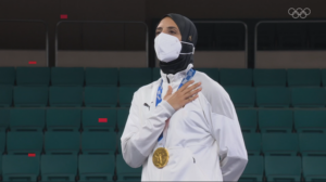 🇪🇬 🥇 Egypt's gold medal moment at Tokyo2020 | Anthems